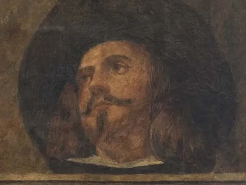 1616-Nicolás de Villacis - Signore con un cappello a tesa larga